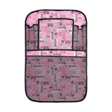 Piano Pattern Print Design 01 Car Seat Back Organizer