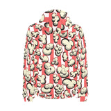 Popcorn Pattern Print Design 05 Men's Padded Hooded Jacket