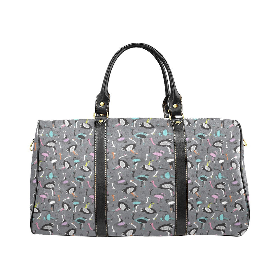 Ostrich Pattern Print Design 01 Travel Bag