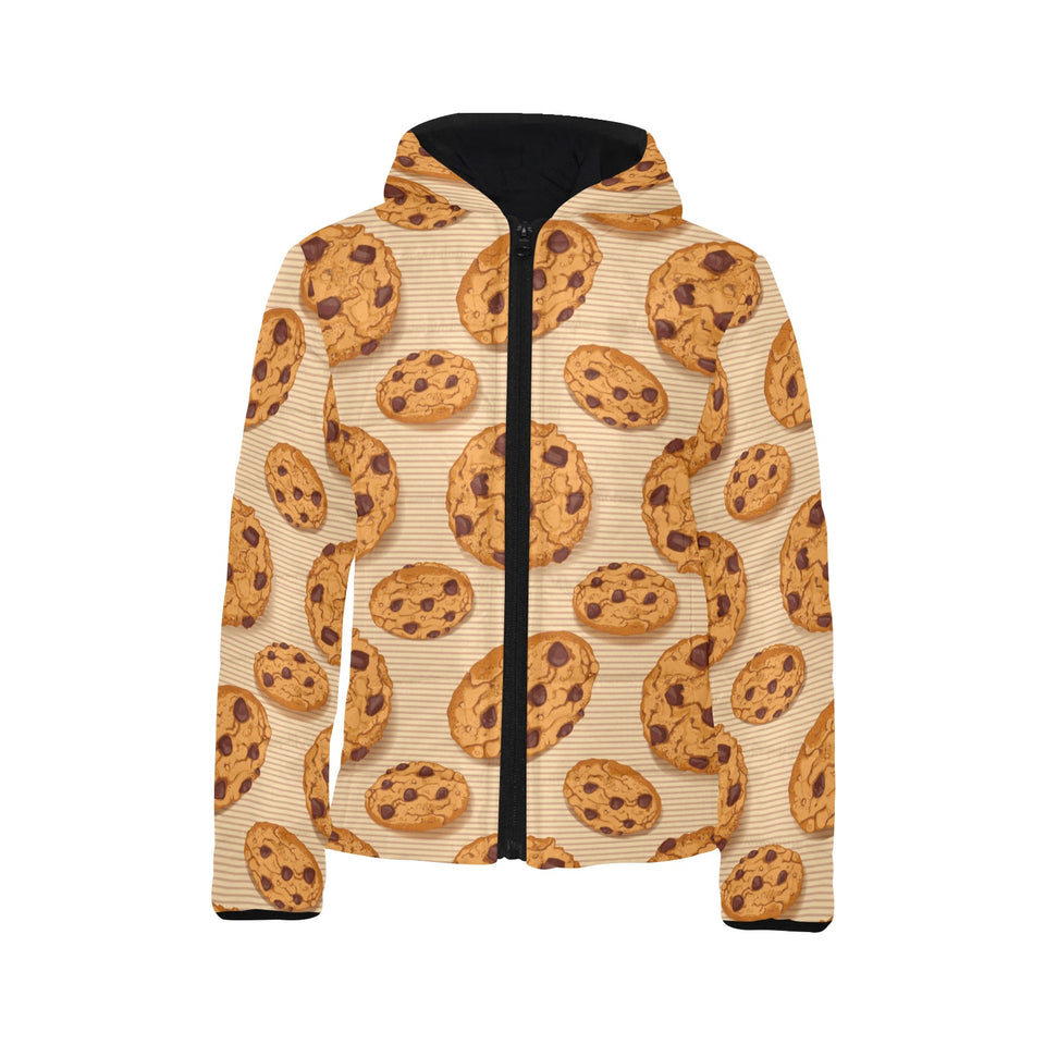 Cookie pattern Kids' Boys' Girls' Padded Hooded Jacket