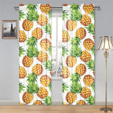 Pineapples design pattern Gauze Curtain