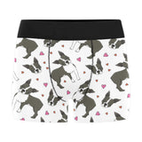 Boston terrier dog hearts vector pattern Men's All Over Print Boxer Briefs Men's Underwear