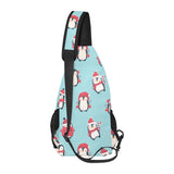Cute penguin christmas design pattern All Over Print Chest Bag