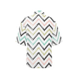 zigzag  chevron paint pattern Women's All Over Print Hawaiian Shirt