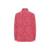 Skate Board Pattern Print Design 01 Women's Long Sleeve Polo Shirt