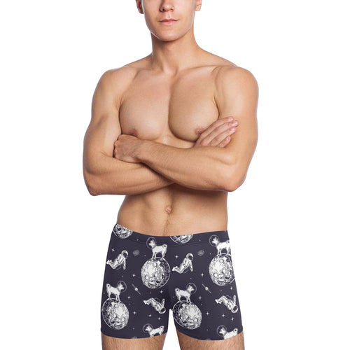 Chihuahua space helmet. astronaut pattern Men's Swimming Trunks