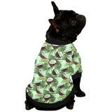 Coconut Pattern Print Design 02 All Over Print Pet Dog Round Neck Fuzzy Shirt