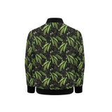 Green Peas Pattern Print Design 02 Kids' Boys' Girls' Bomber Jacket