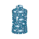 Cute shark pattern Women's Padded Vest