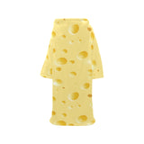 Cheese texture Blanket Robe with Sleeves