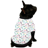 Surfboard Pattern Print Design 04 All Over Print Pet Dog Round Neck Fuzzy Shirt