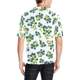 blueberry white background Men's All Over Print Polo Shirt