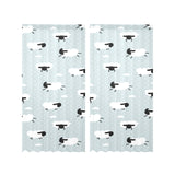 Sheep polka dot cloud pattern Gauze Curtain