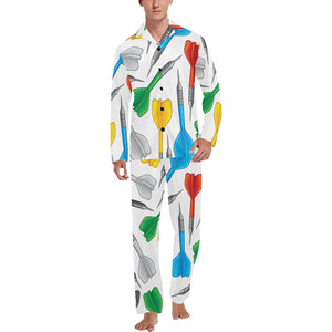 Darts Pattern Print Design 03 Men's Long Pajama Set