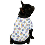 Snail Pattern Print Design 05 All Over Print Pet Dog Round Neck Fuzzy Shirt