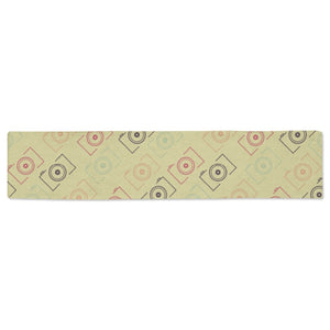 Camera Pattern Print Design 01 Table Runner