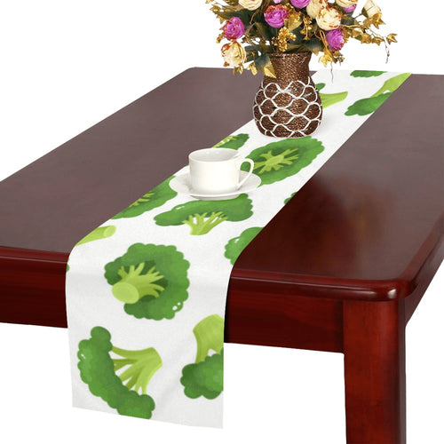 Cute broccoli pattern Table Runner