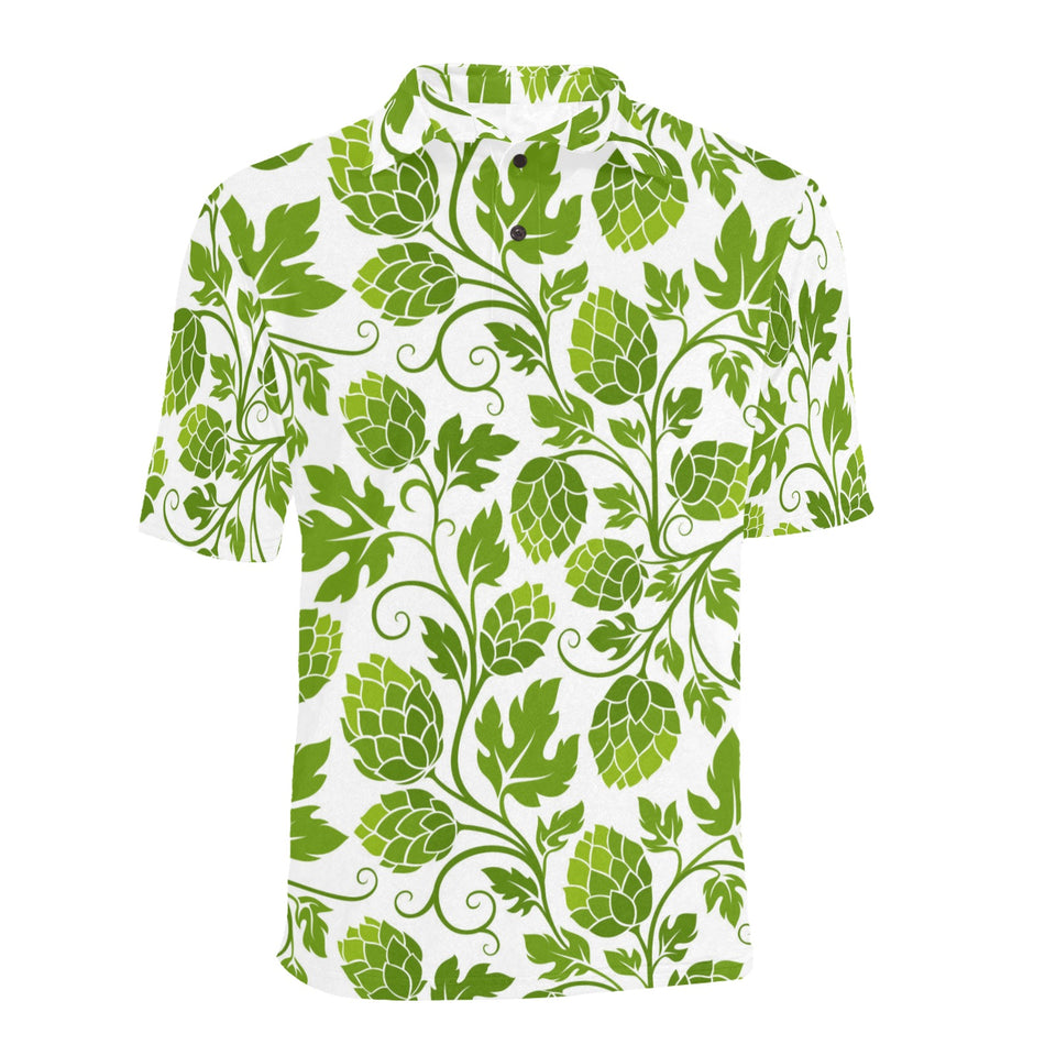 Hop design pattern Men's All Over Print Polo Shirt