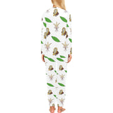 Color hand drawn cacao pattern Women's All Over Print Pajama Set