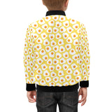 Fried Eggs Pattern Print Design 05 Kids' Boys' Girls' Bomber Jacket