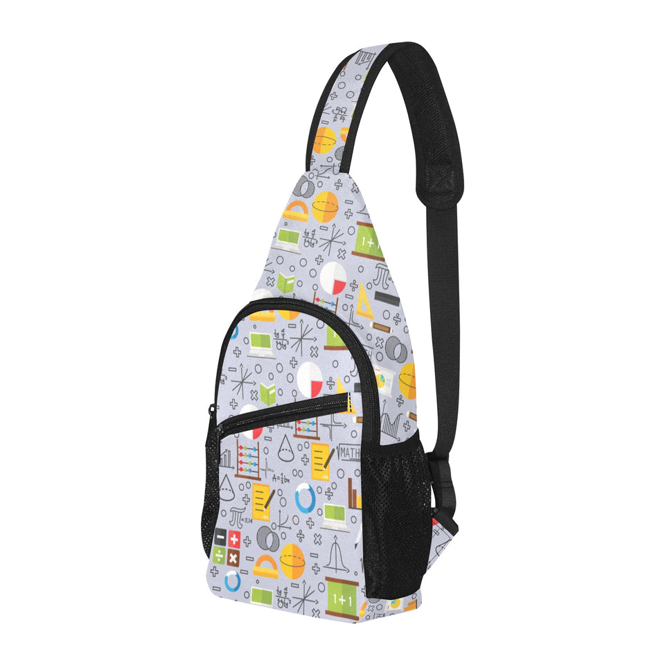 Math Pattern Print Design 04 All Over Print Chest Bag