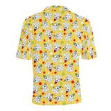 Yorkshire Terrier Pattern Print Design 05 Men's All Over Print Polo Shirt