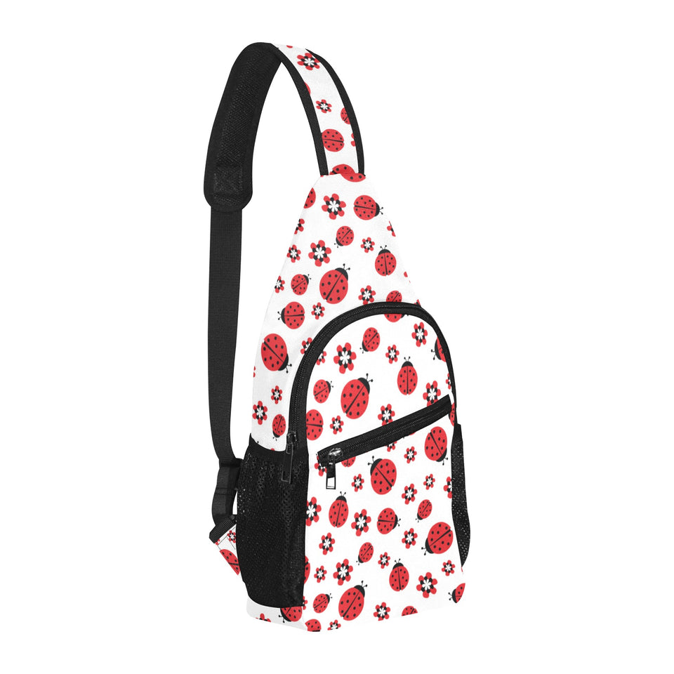Ladybug Pattern Print Design 04 All Over Print Chest Bag