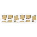 Bread Toast Pattern Print Design 03 Table Runner