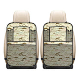 Mustache Beard Pattern Print Design 01 Car Seat Back Organizer