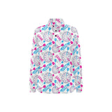 Darts Pattern Print Design 01 Women's Long Sleeve Polo Shirt