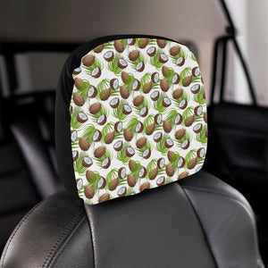 Coconut Pattern Print Design 04 Car Headrest Cover