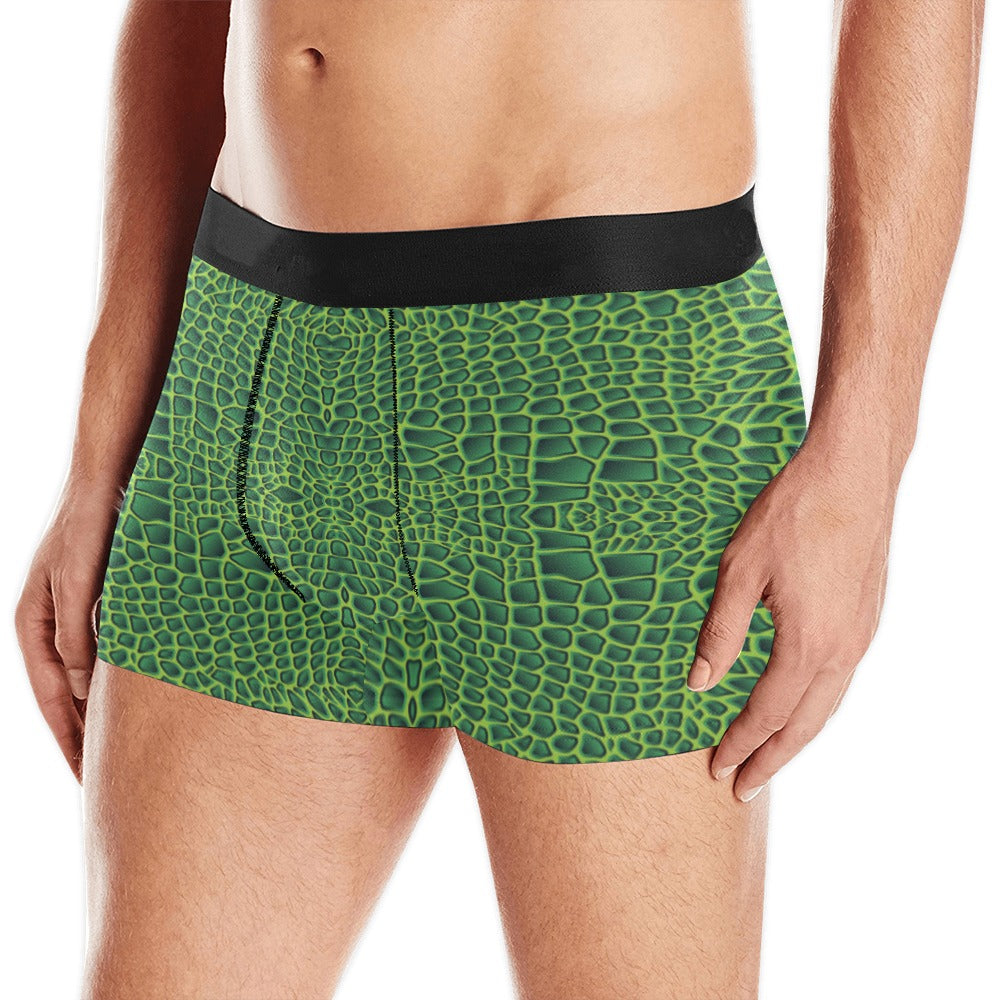 Crocodile Skin Printed Men's All Over Print Boxer Briefs Men's Underwear