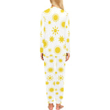 Sun pattern Women's All Over Print Pajama Set