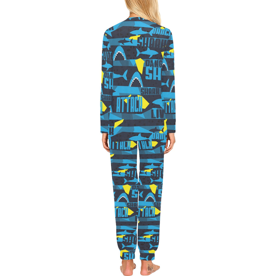 Shark dangerous Women's All Over Print Pajama Set