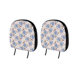 Cute peacock pattern Car Headrest Cover