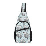 Lovely Sea Otter Pattern All Over Print Chest Bag