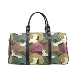 Japanese cranes flying forest dot pattern Travel Bag