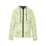 Tennis Pattern Print Design 01 Women's Padded Hooded Jacket