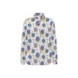 Snail Pattern Print Design 05 Women's Long Sleeve Polo Shirt