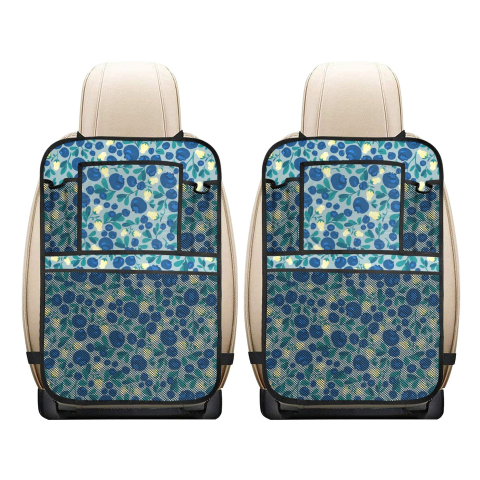 blueberry design pattern Car Seat Back Organizer