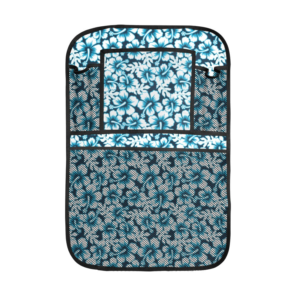 Hibiscus Pattern Print Design 04 Car Seat Back Organizer