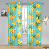 Banana Palm Leaves pattern background Gauze Curtain