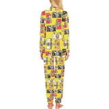 Camera Pattern Print Design 02 Women's All Over Print Pajama Set