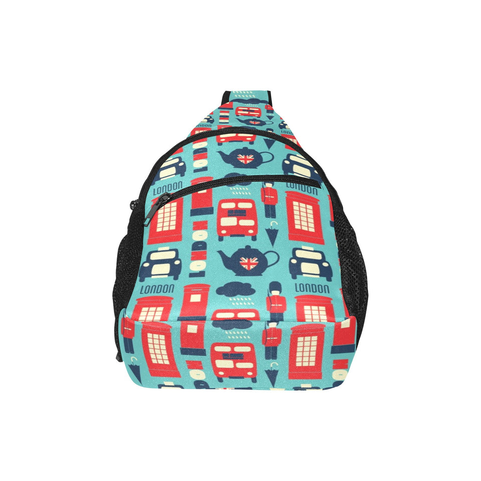 British Pattern Print Design 04 All Over Print Chest Bag