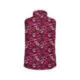 Lips Pattern Print Design 03 Men's Padded Vest