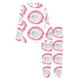Hand drawn dragon fruit Women's All Over Print Pajama Set
