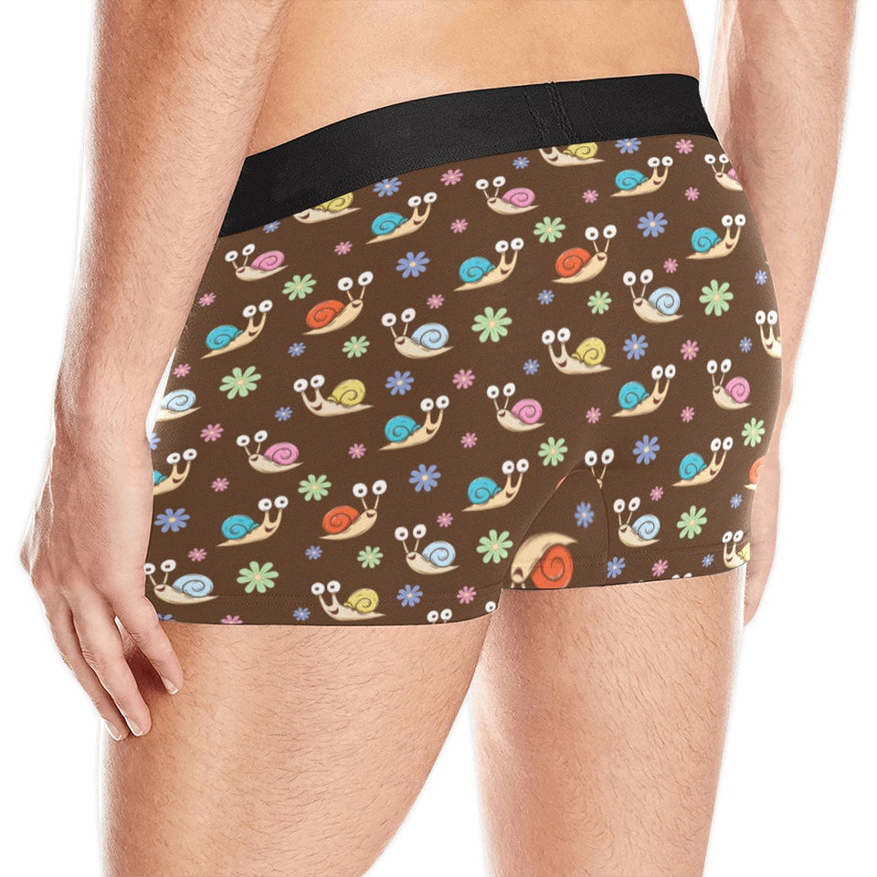 Snail Pattern Print Design 03 Men's All Over Print Boxer Briefs Men's Underwear