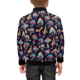 Colorful mushroom pattern Kids' Boys' Girls' Bomber Jacket