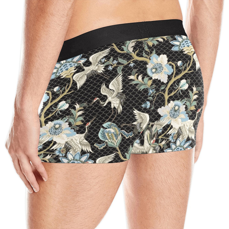 Japanese crane ornament elements Men's All Over Print Boxer Briefs Men's Underwear