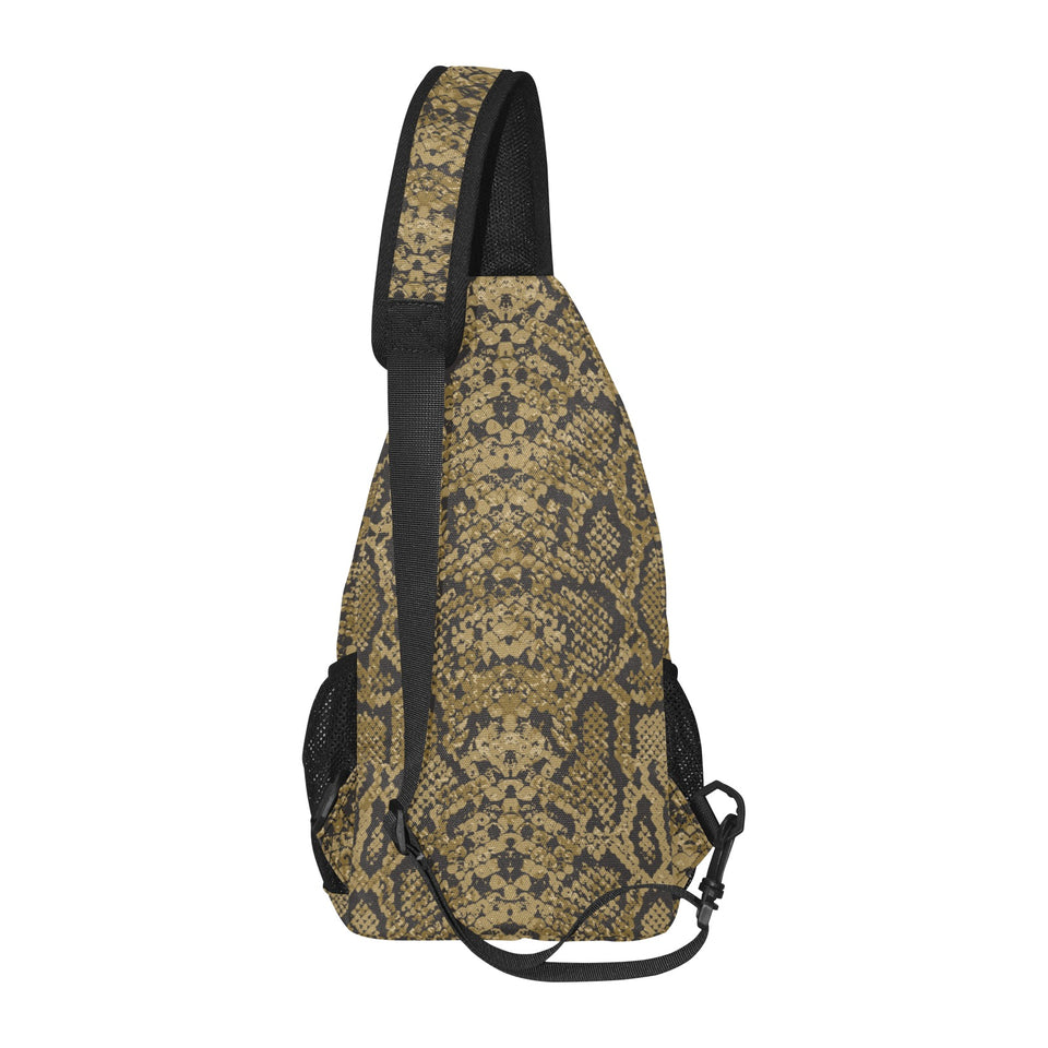 Snake skin pattern All Over Print Chest Bag